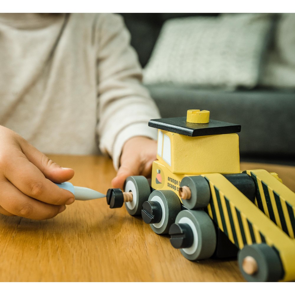 Συναρμολογούμενος Εκσκαφέας Construction Orange Tree Toys (FSC®)