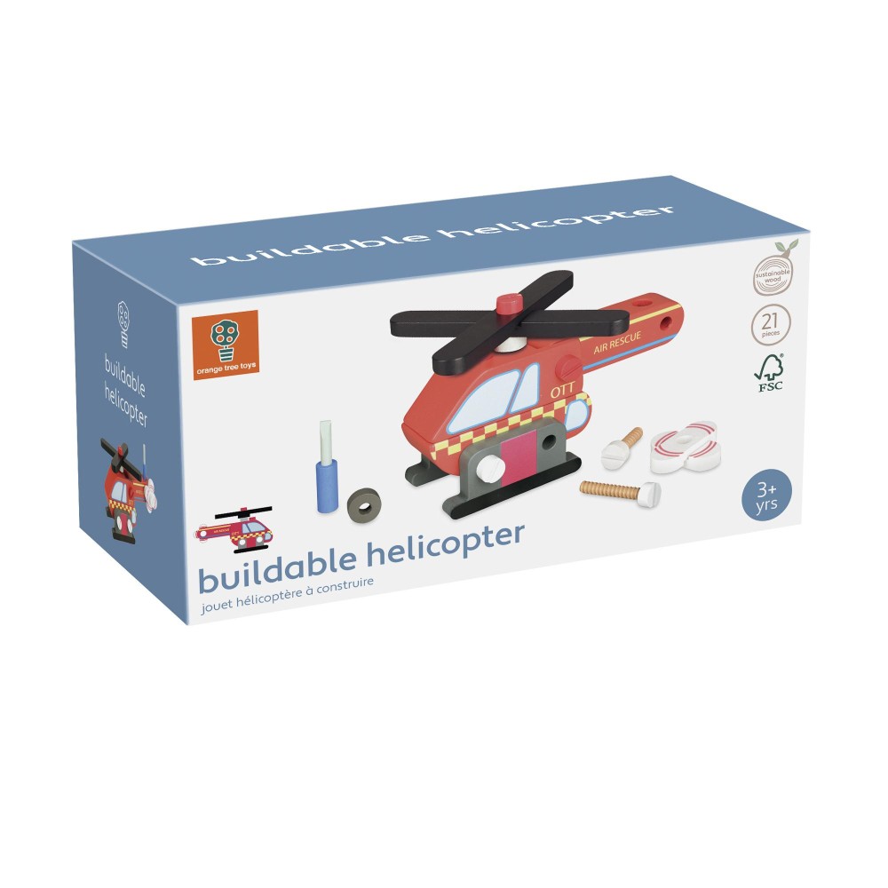 Συναρμολογούμενο Ελικόπτερο Emergency Services Orange Tree Toys (FSC®)