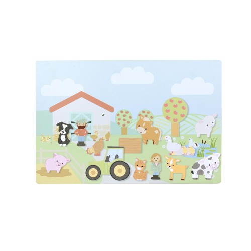 Μαγνητικός Πίνακας με Ζωάκια Farmyard Orange Tree Toys (FSC®)