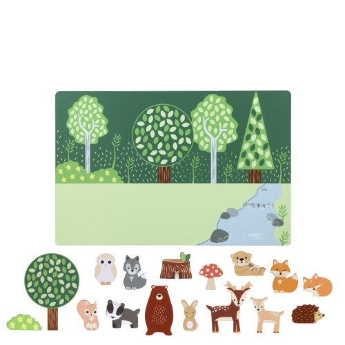Μαγνητικός Πίνακας με Ζωάκια Woodland Orange Tree Toys (FSC®)