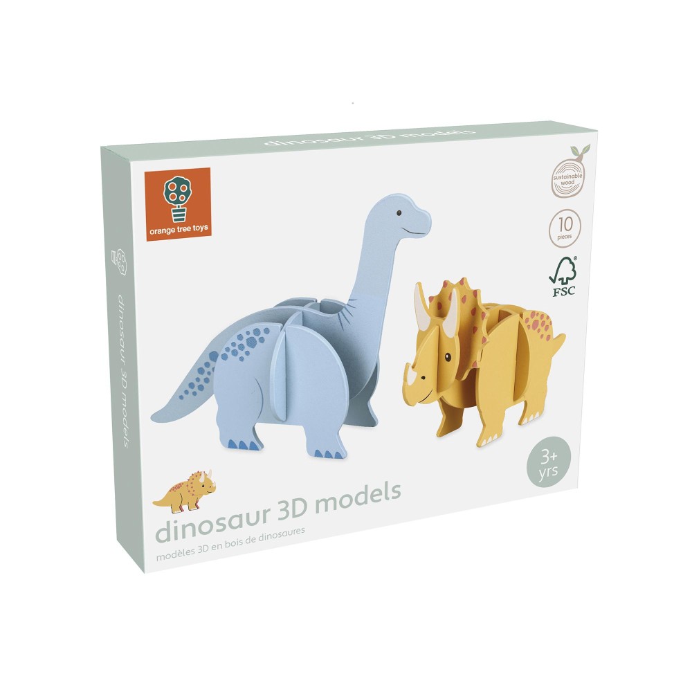 Σετ 2 3D Παζλ Dinosaurs Orange Tree Toys (FSC®)