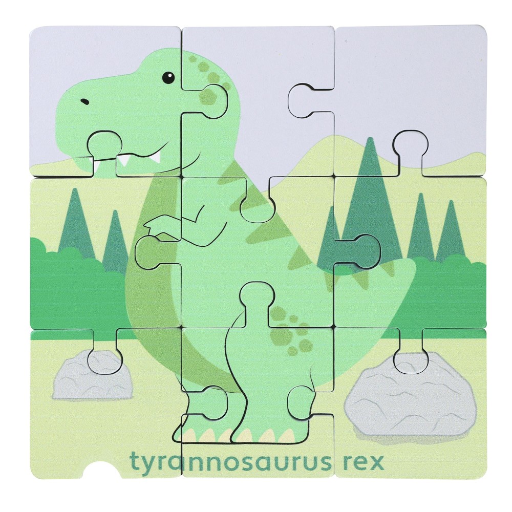 Σετ 2 Παζλ T-Rex Dinosaurs Orange Tree Toys (FSC®)