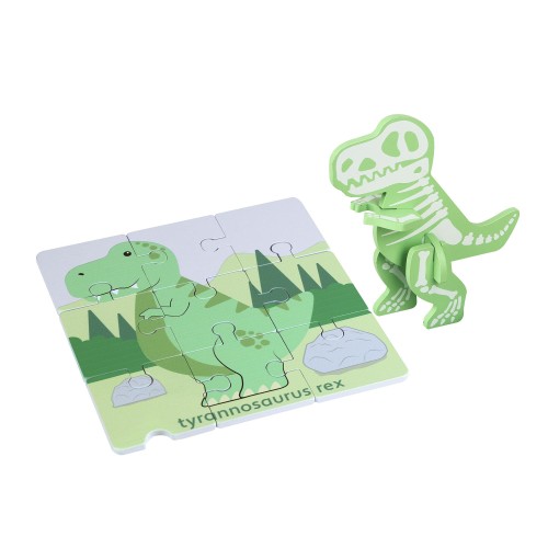 Σετ 2 Παζλ T-Rex Dinosaurs Orange Tree Toys (FSC®)