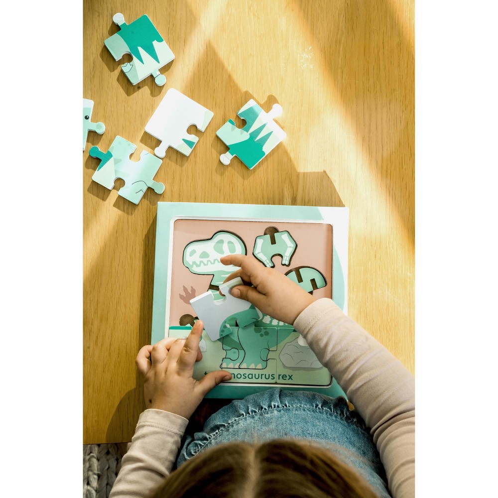 Σετ 2 Παζλ T-Rex Dinosaurs Orange Tree Toys (FSC®)