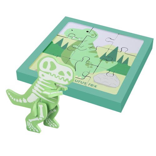 Σετ 2 Παζλ T-Rex Dinosaurs Orange Tree Toys (FSC®)