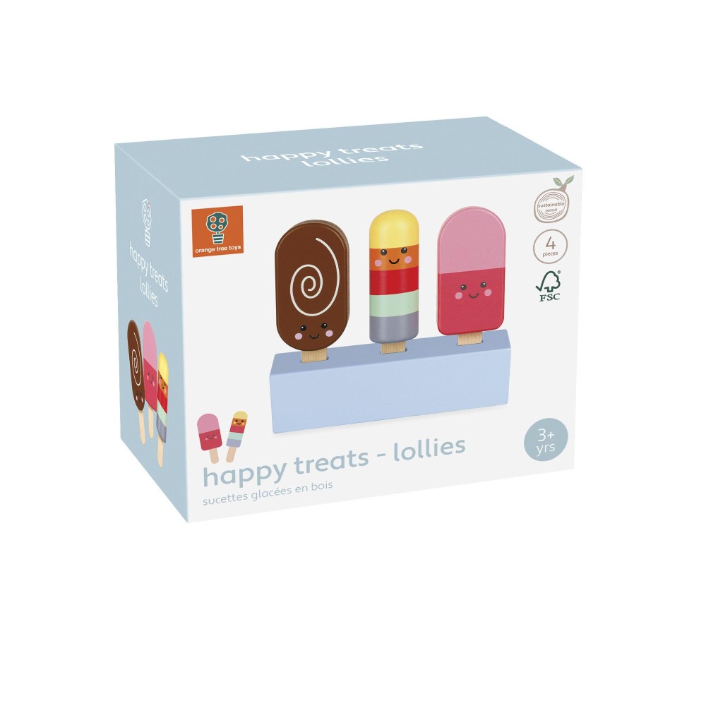 Ξύλινα Παγωτά Ξυλάκια Happy Treats Orange Tree Toys (FSC®)