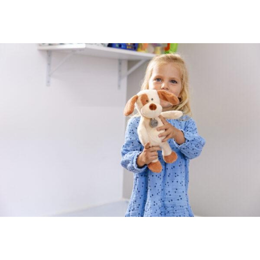 Λούτρινος Σκύλος Custard Organic Cotton Blend 18cm - CUTE