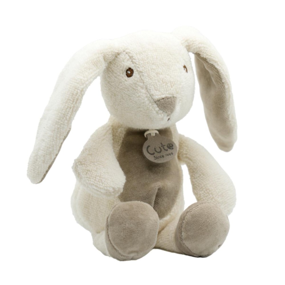 Λούτρινο Εκρού Κουνελάκι Organic Cotton Blend 18cm - CUTE