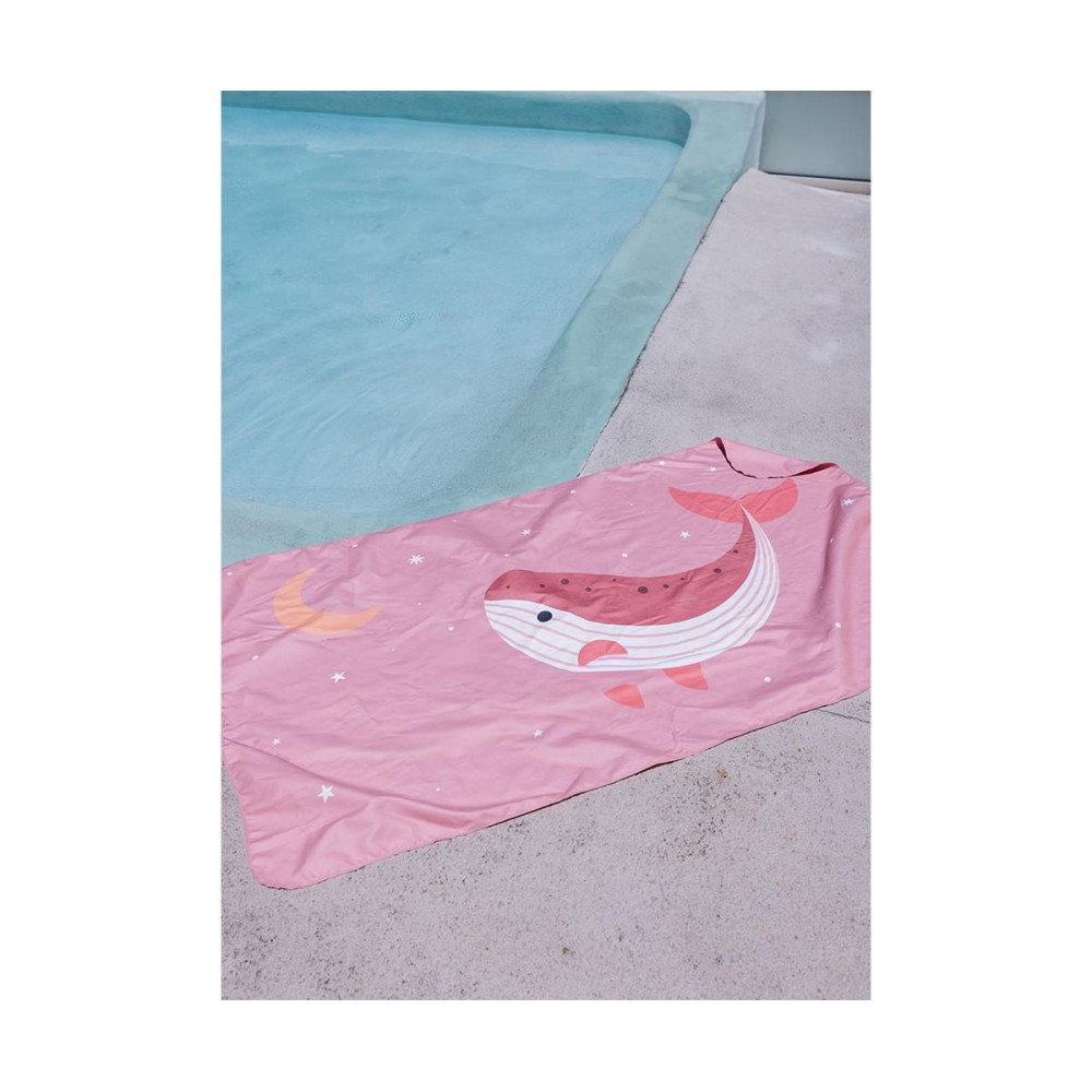 Πετσέτα Θαλάσσης 160x90cm Pink Whale - Monnëka