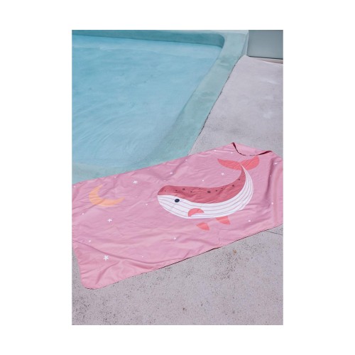 Πετσέτα Θαλάσσης 160x90cm Pink Whale - Monnëka