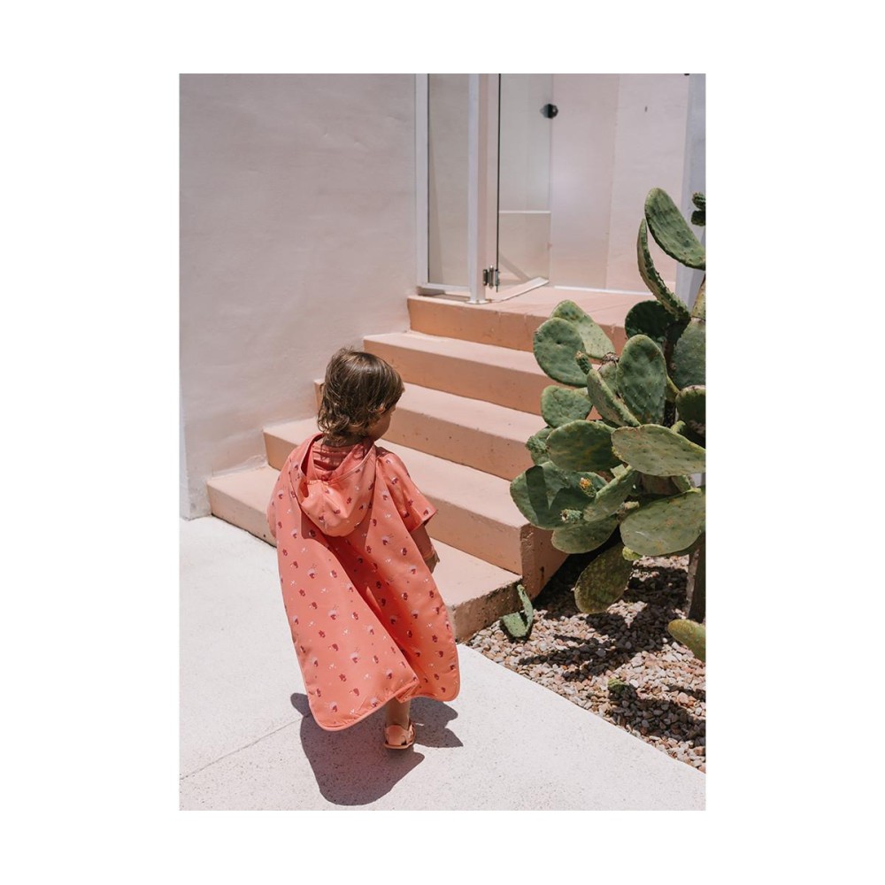 Πόντσο Παραλίας με Αντηλιακή Προστασία και Κουκούλα Camping 4-7 Ετών - Monnëka