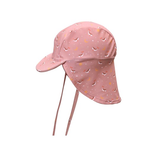 Καπέλο Παραλίας Αντηλιακής Προστασίας Pink Whale 12-24 Μηνών - Monnëka