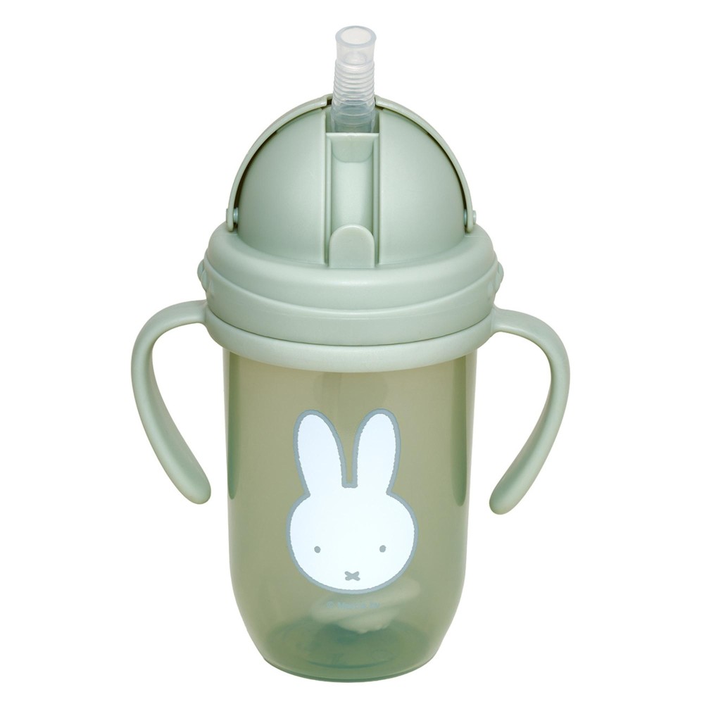 Παγούρι με Χερούλια και Καλαμάκι 260ml Miffy Green KOKO