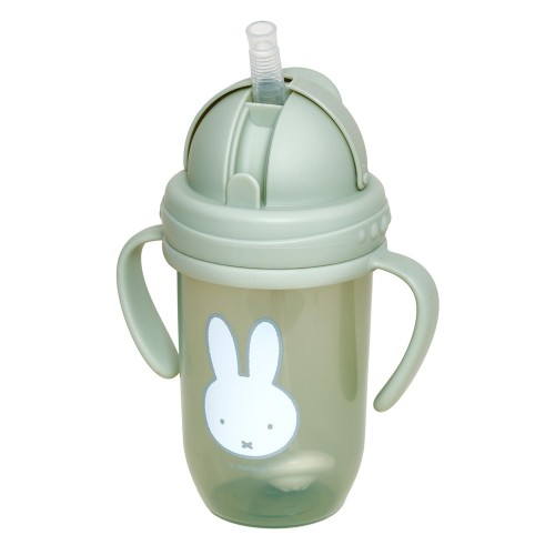 Παγούρι με Χερούλια και Καλαμάκι 260ml Miffy Green KOKO