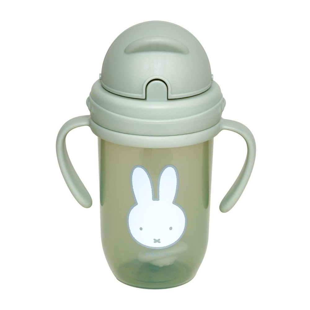 Παγούρι με Χερούλια και Καλαμάκι 260ml Miffy Green KOKO