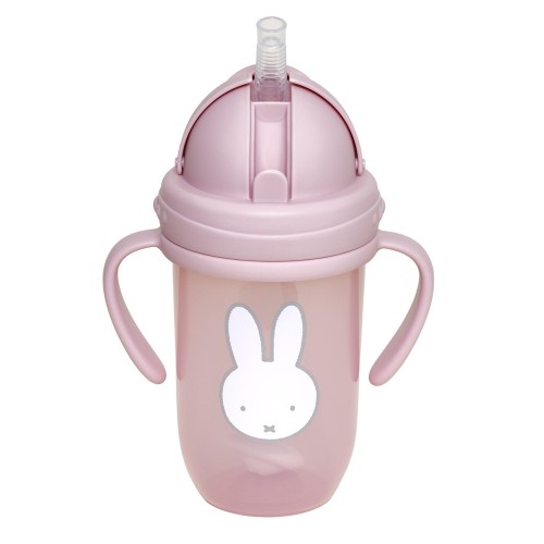 Παγούρι με Χερούλια και Καλαμάκι 260ml Miffy Pink KOKO