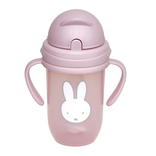 Παγούρι με Χερούλια και Καλαμάκι 260ml Miffy Pink KOKO