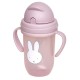Παγούρι με Χερούλια και Καλαμάκι 260ml Miffy Pink KOKO