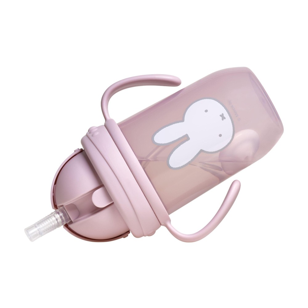 Παγούρι με Χερούλια και Καλαμάκι 260ml Miffy Pink KOKO
