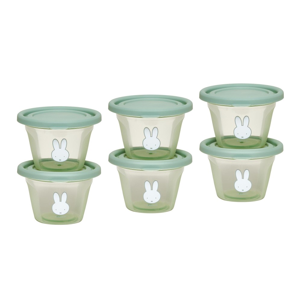 Σετ 6 Φαγητοδοχείων 120ml Miffy Green KOKO