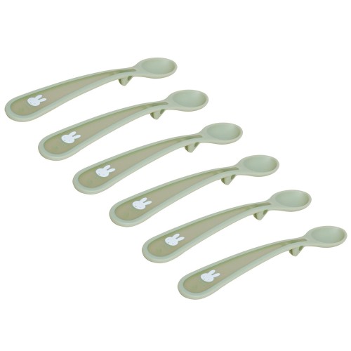 Σετ 6 Κουταλάκια 17cm με Μαλακή Λαβή Miffy Green KOKO
