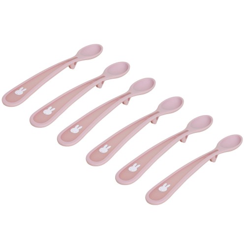 Σετ 6 Κουταλάκια 17cm με Μαλακή Λαβή Miffy Pink KOKO