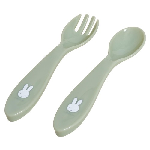 Σετ Κουταλάκι και Πηρούνι 16 cm Miffy Green KOKO